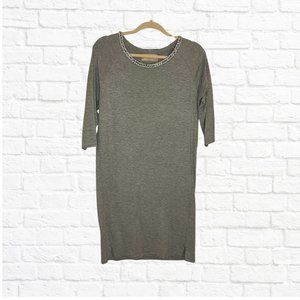 TJMaxx Gray Dress with Beading